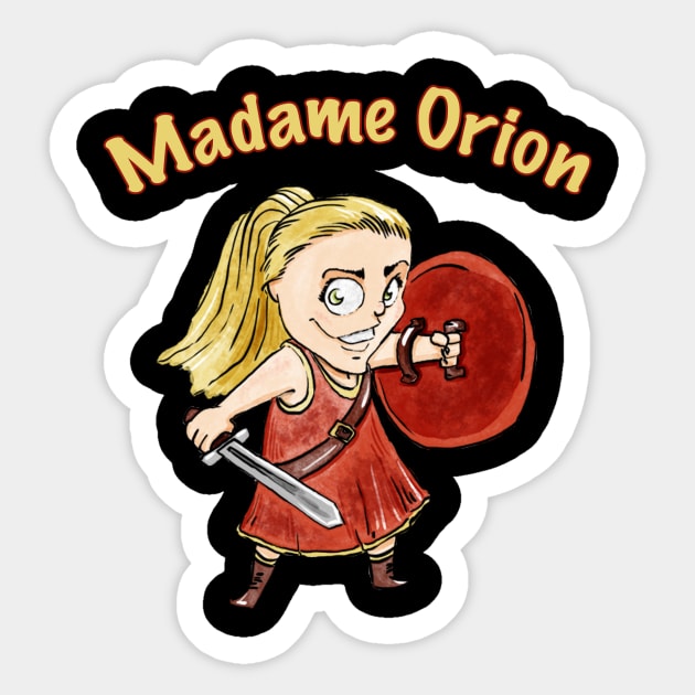 Madame Orion Sticker by digital_james